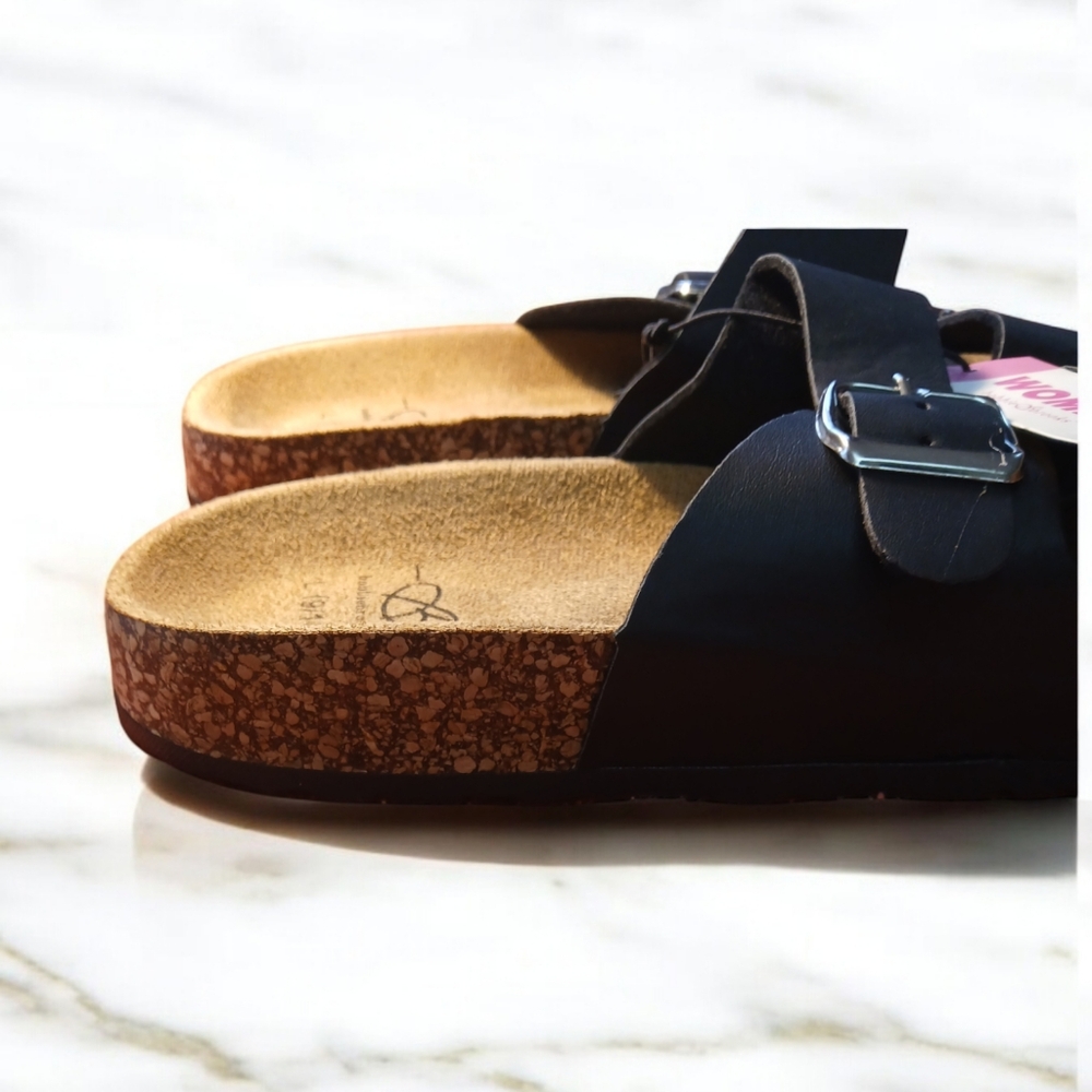 Birkenstock Black Cork Sandals